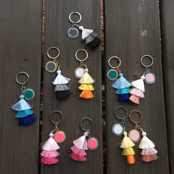 CUSTOM Monogrammed Tassel Keychain - Picture 6 of 6